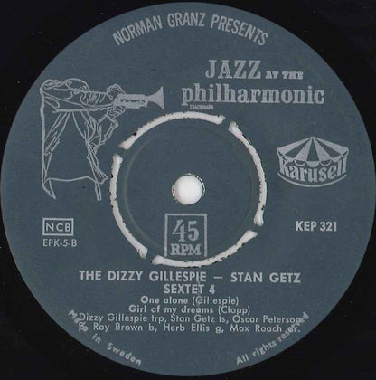 Dizzy Gillespie - Stan Getz Sextet : Diz And Getz (7", EP)