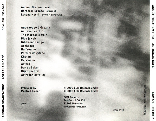 Anouar Brahem Trio : Astrakan Café (CD, Album)
