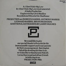Projection : I Don't Fake My Love (12")