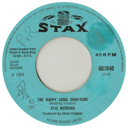 Otis Redding : The Happy Song (Dum-Dum) (7", Single, Lar)
