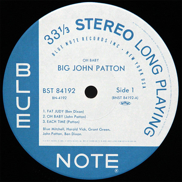 John Patton : Oh Baby! (LP, Album, Ltd, RE)