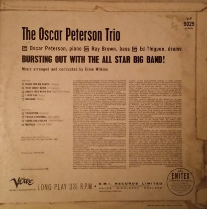 The Oscar Peterson Trio : Bursting Out With The All-Star Big Band (LP, Album, Mono)