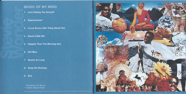 Stevie Wonder : Music Of My Mind (CD, Album, RE, RM)