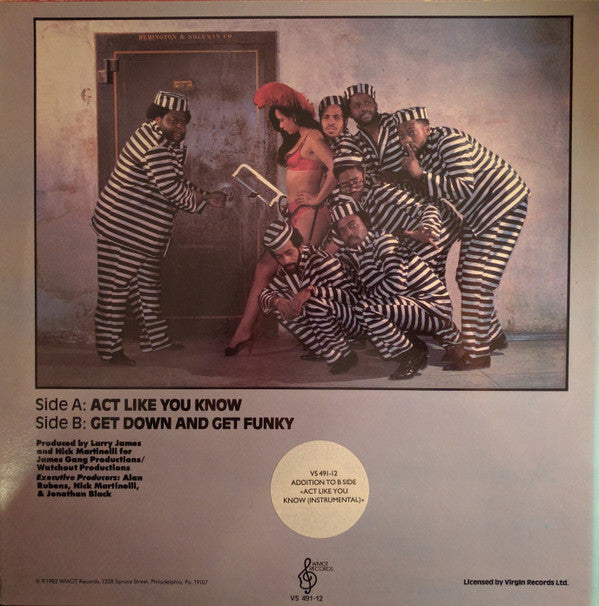 Fat Larry's Band : Act Like You Know (12", Single)