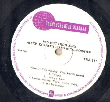 Alexis Korner's Blues Incorporated* : Red Hot From Alex (LP, Mono)