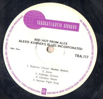 Alexis Korner's Blues Incorporated* : Red Hot From Alex (LP, Mono)