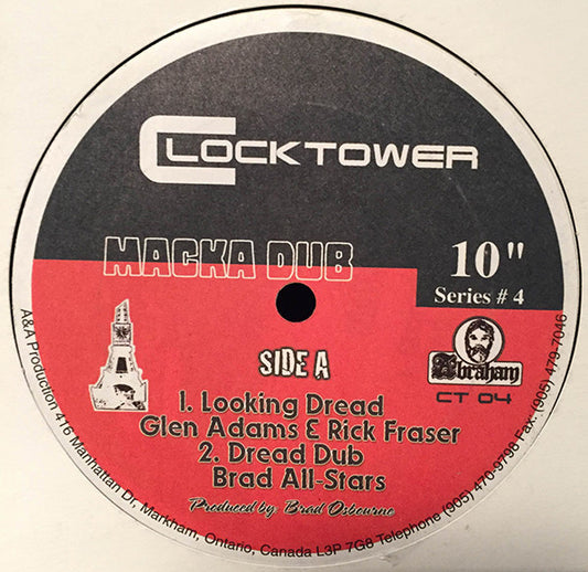 Glen Adams & Rick Fraser* / Brad All-Stars Featuring Carlton* And Family Man* : Macka Dub (10")