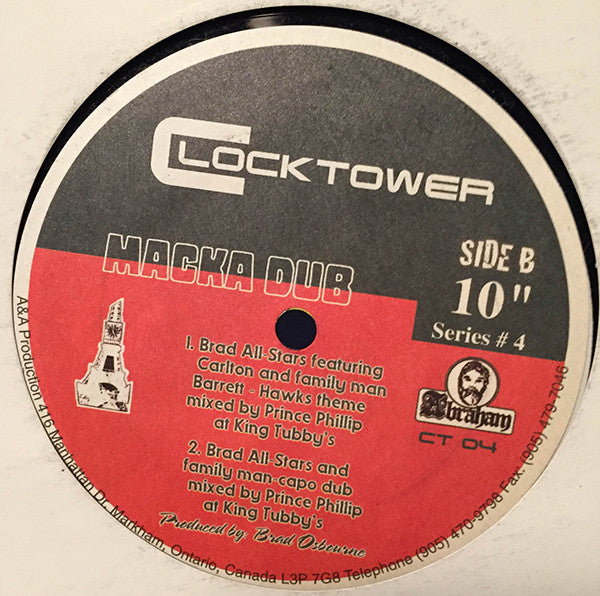 Glen Adams & Rick Fraser* / Brad All-Stars Featuring Carlton* And Family Man* : Macka Dub (10")
