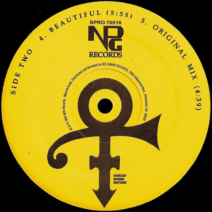 The Artist (Formerly Known As Prince) : The Beautiful Experience (12", Promo)