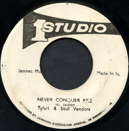 Judah Eskender Tafari : Never Conquer (7")