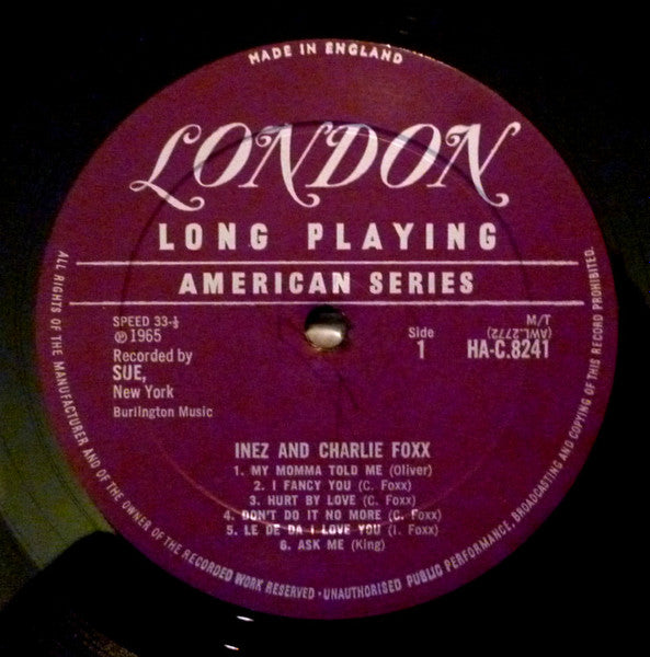Inez And Charlie Foxx : Inez & Charlie Foxx (LP, Mono)
