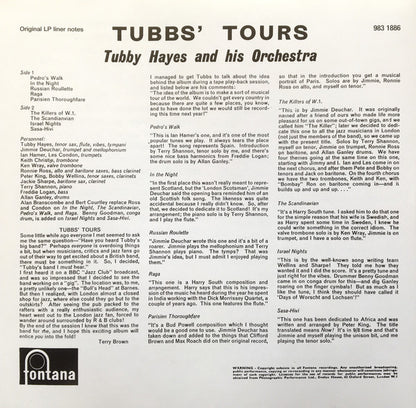 The Tubby Hayes Orchestra : Tubbs' Tours (CD, Album, RE, RM)