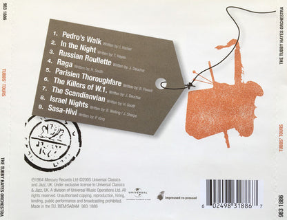The Tubby Hayes Orchestra : Tubbs' Tours (CD, Album, RE, RM)