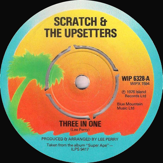 King Scratch (3) & The Upsetters : Three In One / Curly Dub (7", Single)