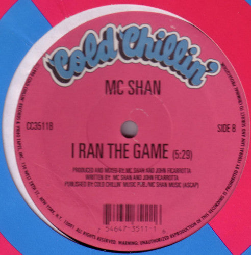 MC Shan : Kill That Noise / I Ran The Game (12", Single, Ltd)