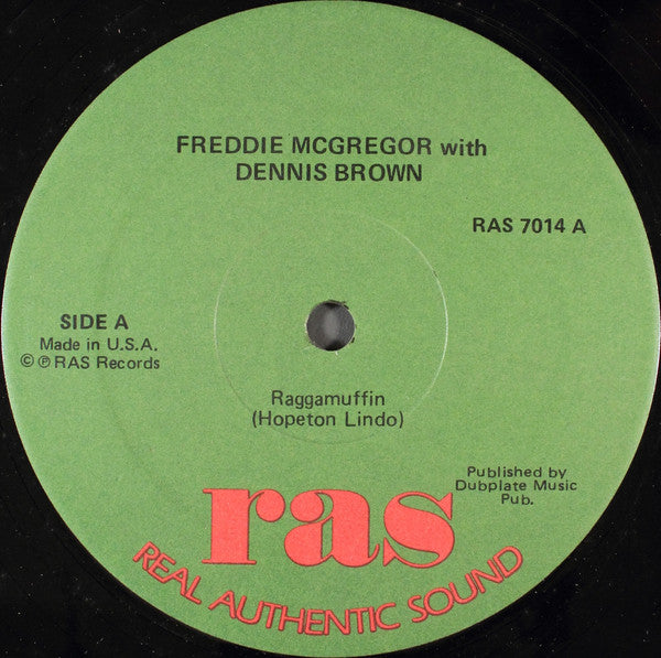 Freddie McGregor With Dennis Brown : Raggamuffin / Mr. Officer (12")
