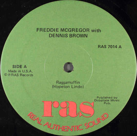 Freddie McGregor With Dennis Brown : Raggamuffin / Mr. Officer (12")