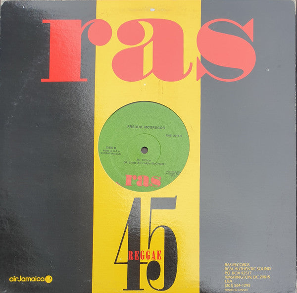 Freddie McGregor With Dennis Brown : Raggamuffin / Mr. Officer (12")