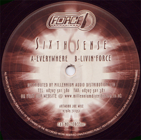 Sixth Sense (4) : Everywhere / Livin' Force (12")