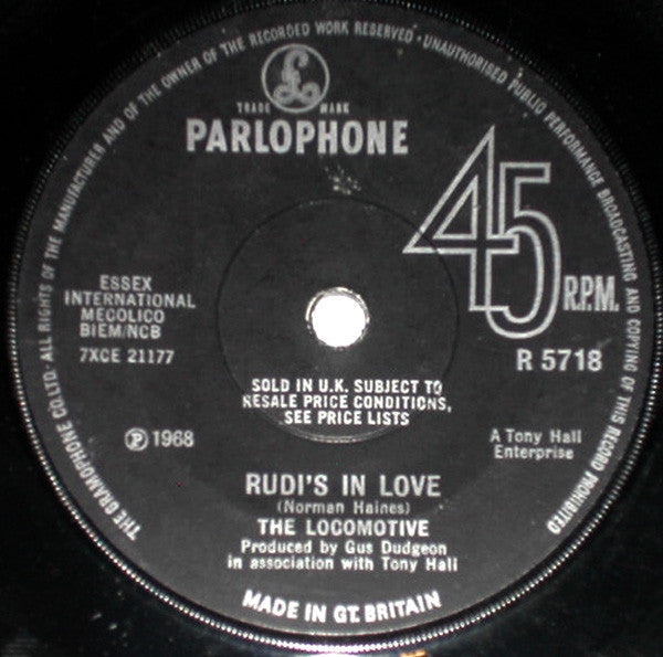 The Locomotive* : Rudi's In Love (7", Single, Sol)