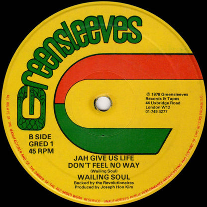 Wailing Souls & Ranking Trevor / Wailing Souls : War / Jah Give Us Life Don't Feel No Way (12")