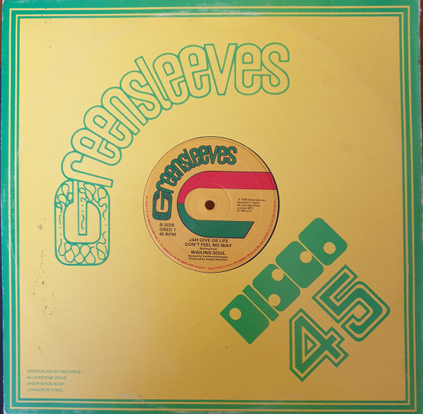 Wailing Souls & Ranking Trevor / Wailing Souls : War / Jah Give Us Life Don't Feel No Way (12")