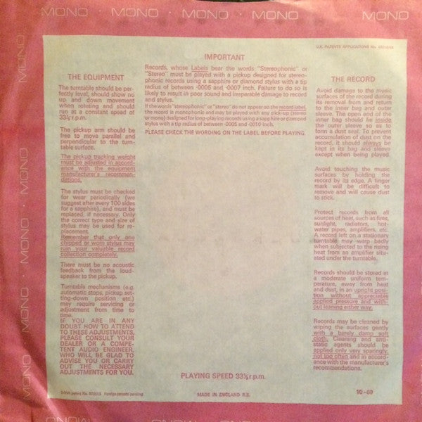 John Mayall With Eric Clapton : Blues Breakers (LP, Album, Mono)