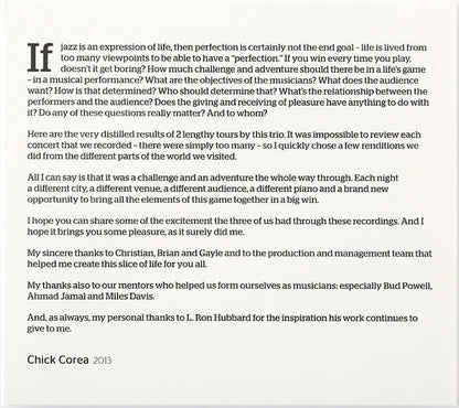 Chick Corea Trio : Trilogy (3xCD, Album)