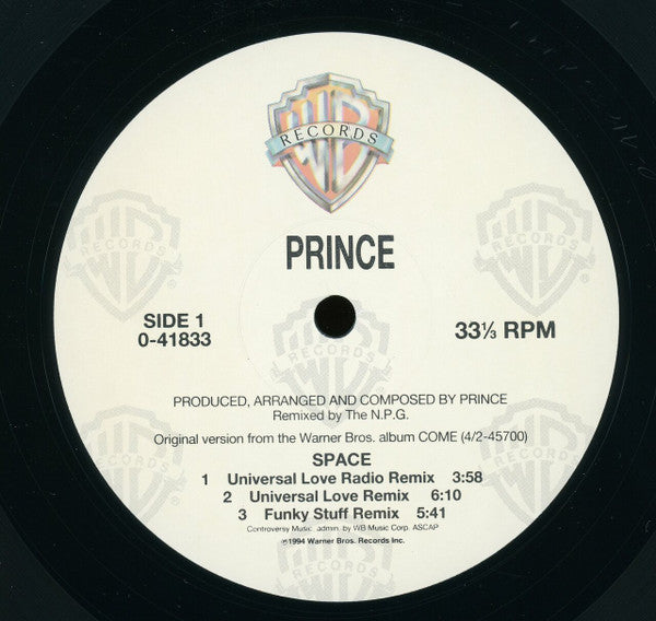 Prince : Space (12", Maxi)