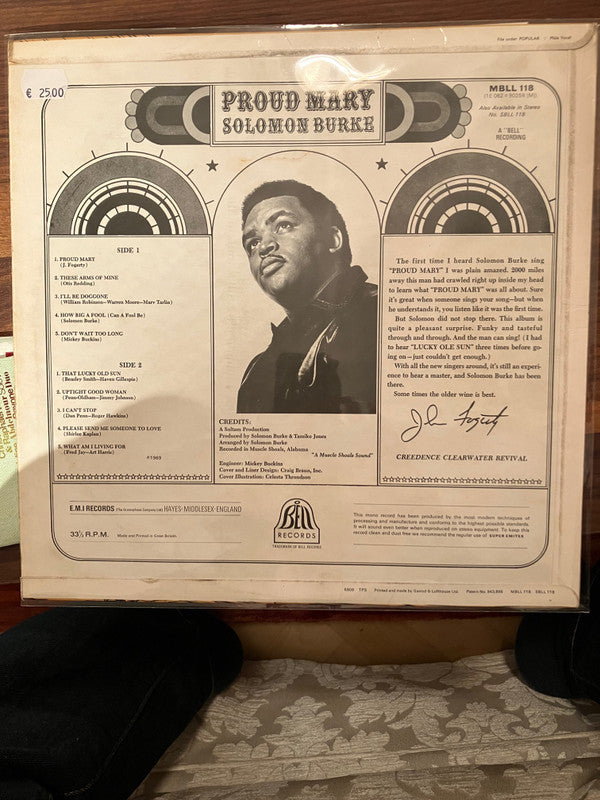 Solomon Burke : Proud Mary (LP, Album, Mono)