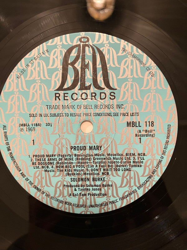 Solomon Burke : Proud Mary (LP, Album, Mono)