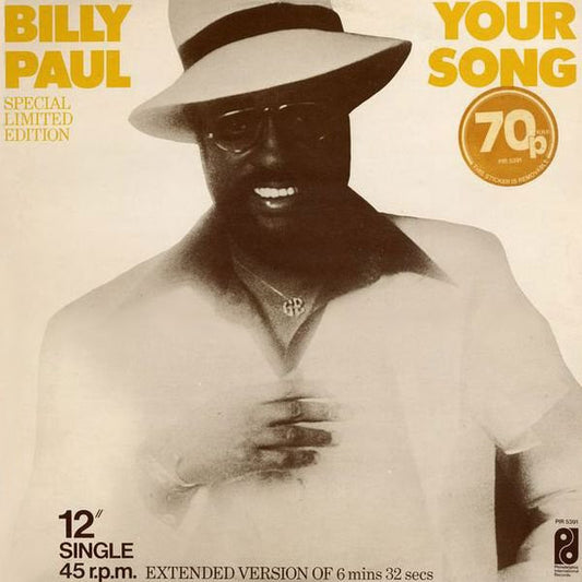 Billy Paul : Your Song (12", Single, Ltd, S/Edition)