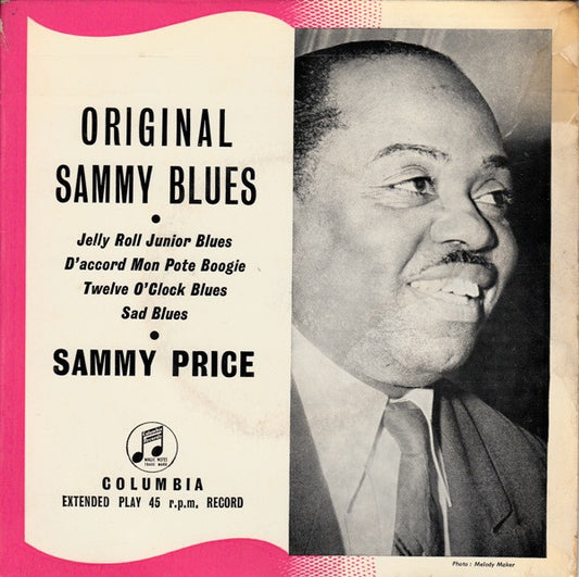 Sammy Price : Original Sammy Blues (7", EP)