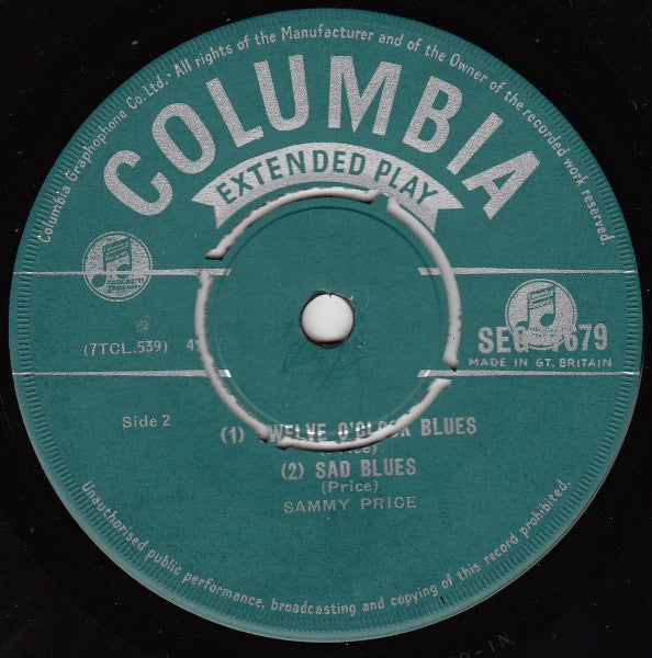 Sammy Price : Original Sammy Blues (7", EP)