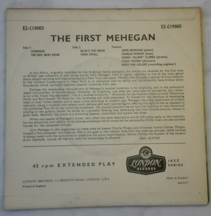 John Mehegan Trio : The First Mehegan, Vol. 1 (7", EP, Mono)