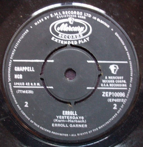 Erroll Garner : Erroll (7", EP, Mono)