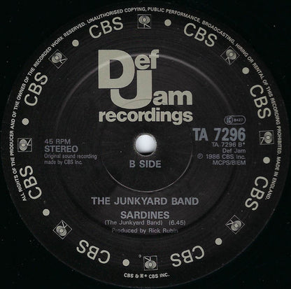The Junkyard Band : The Word / Sardines (12")