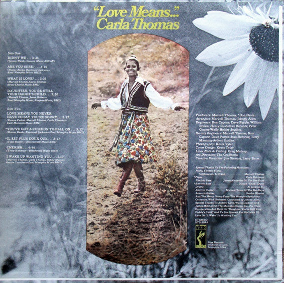 Carla Thomas : Love Means... (LP, Album, ARP)