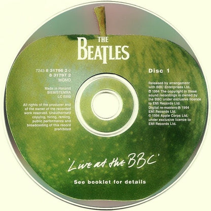 The Beatles : Live At The BBC (2xCD, Album, Mono, RM)