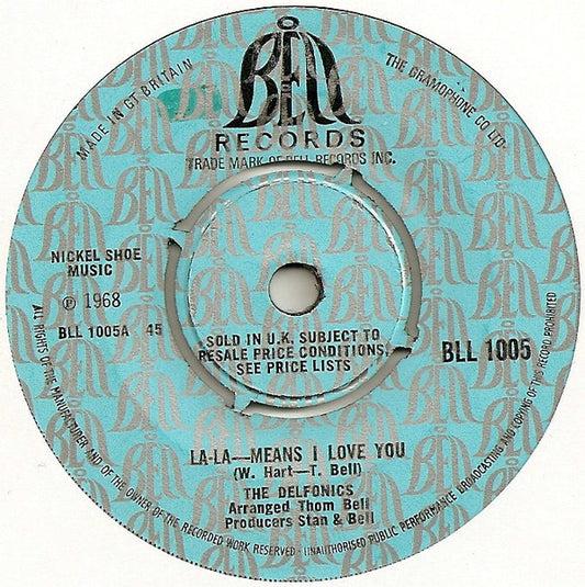 The Delfonics : La-La-Means I Love You / Can't Get Over Losing You (7", Single)