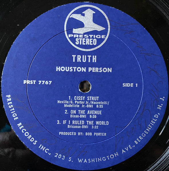 Houston Person : Truth! (LP, Album)