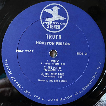 Houston Person : Truth! (LP, Album)