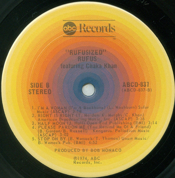 Rufus & Chaka Khan : Rufusized (LP, Album, Gat)