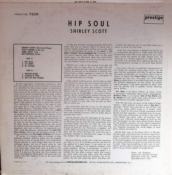 Shirley Scott : Hip Soul (LP, Album)