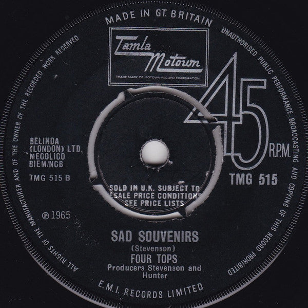 Four Tops : I Can't Help Myself (7", Single, 4-P)
