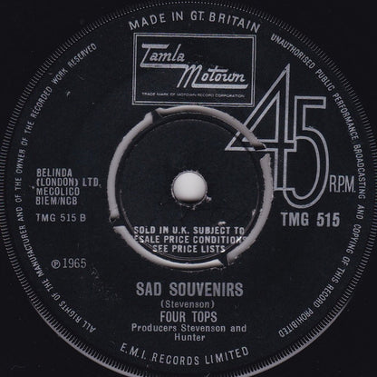 Four Tops : I Can't Help Myself (7", Single, 4-P)