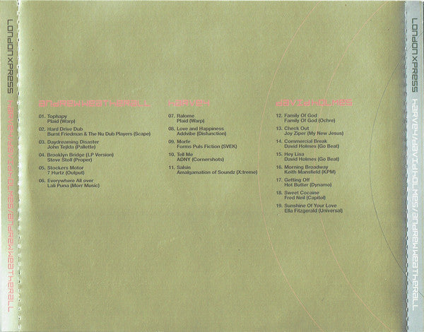 Harvey* / David Holmes / Andrew Weatherall : London Xpress (CD, Mixed)