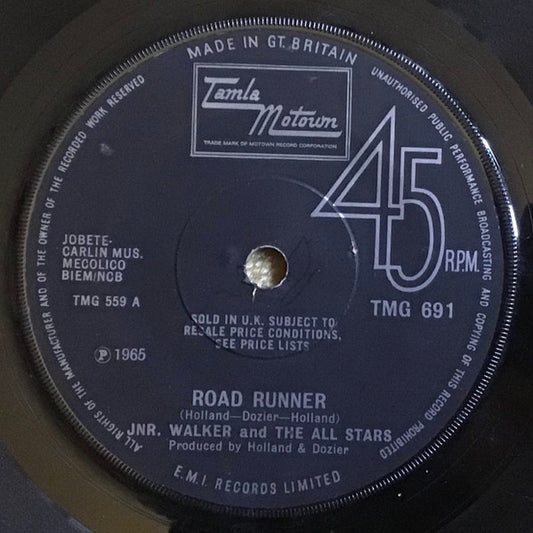 Junior Walker & The All Stars : Road Runner (7", Single, Sol)