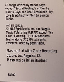 Marvin Gaye : Midnight Love (CD, Album)