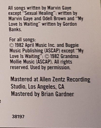 Marvin Gaye : Midnight Love (CD, Album)